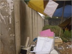 Comptoir d'un vendeur ambulant d'imprimés